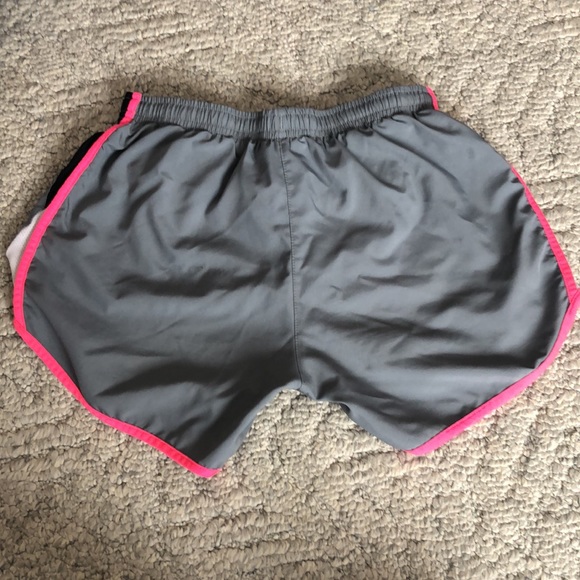 Grey with pink seams Nike DriFit athletic shorts - Picture 2 of 6
